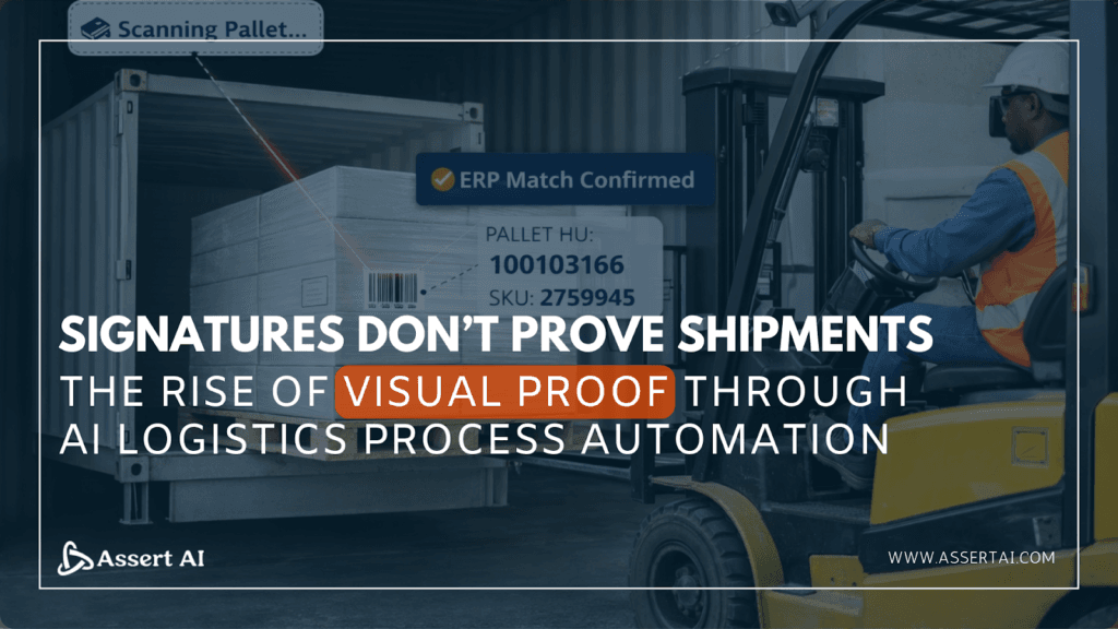 Visual Proof through AI Logistics