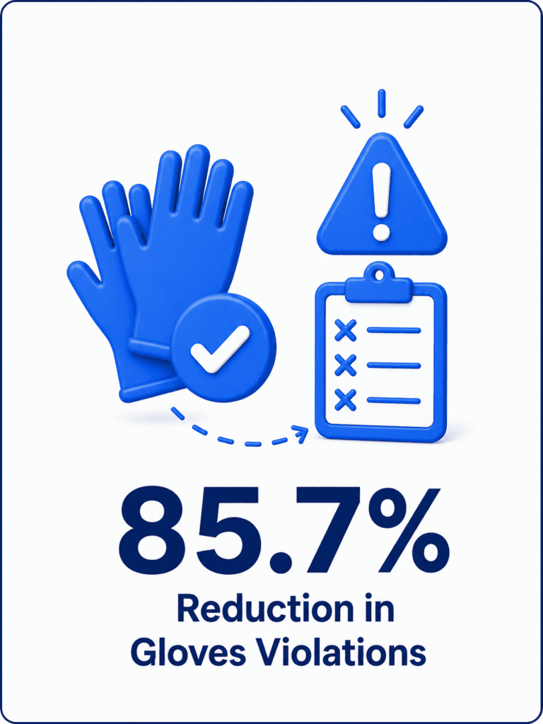 Reduction in Gloves Violations